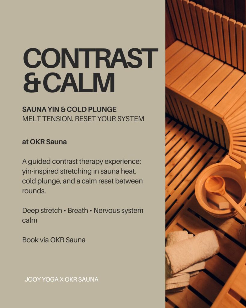 contrast and calm yin sauna